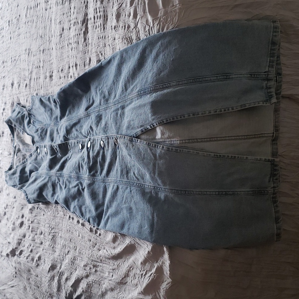 Abercrombie& Fitch blue jean vest dress